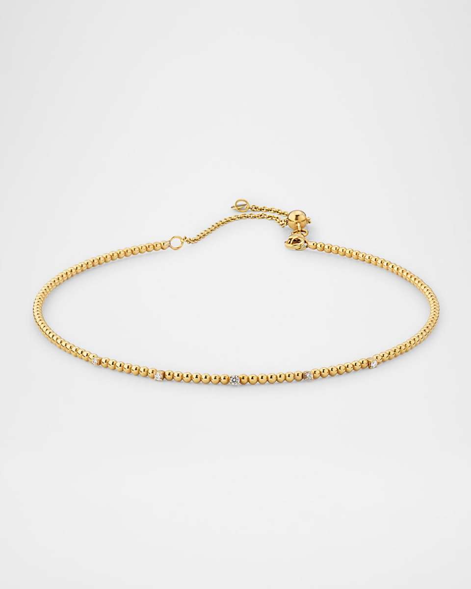 18K Yellow Gold Taormina Necklace with Diamonds